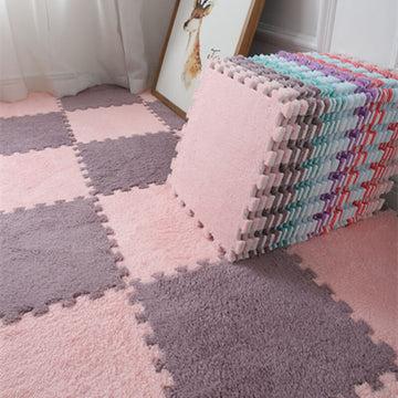 Washable Plush Interlocking Foam Floor Mat