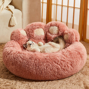pink dog & cat bed to relieves joint pain