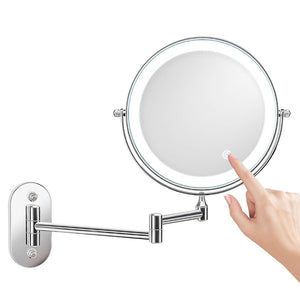 Rechargeable Wall Mounted Shaving Mirror with Lights