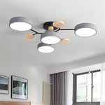 Modern Round LED Semi-Flush Ceiling Light