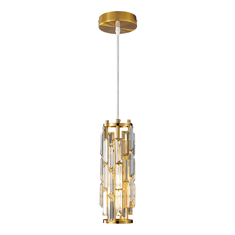 Modern Crystal Pendant Light Black/Gold/Chrome