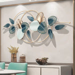 3D Hollow-out Metal Leaves Wall Decor