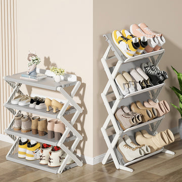 Folding Shoe Rack with 2-Mode