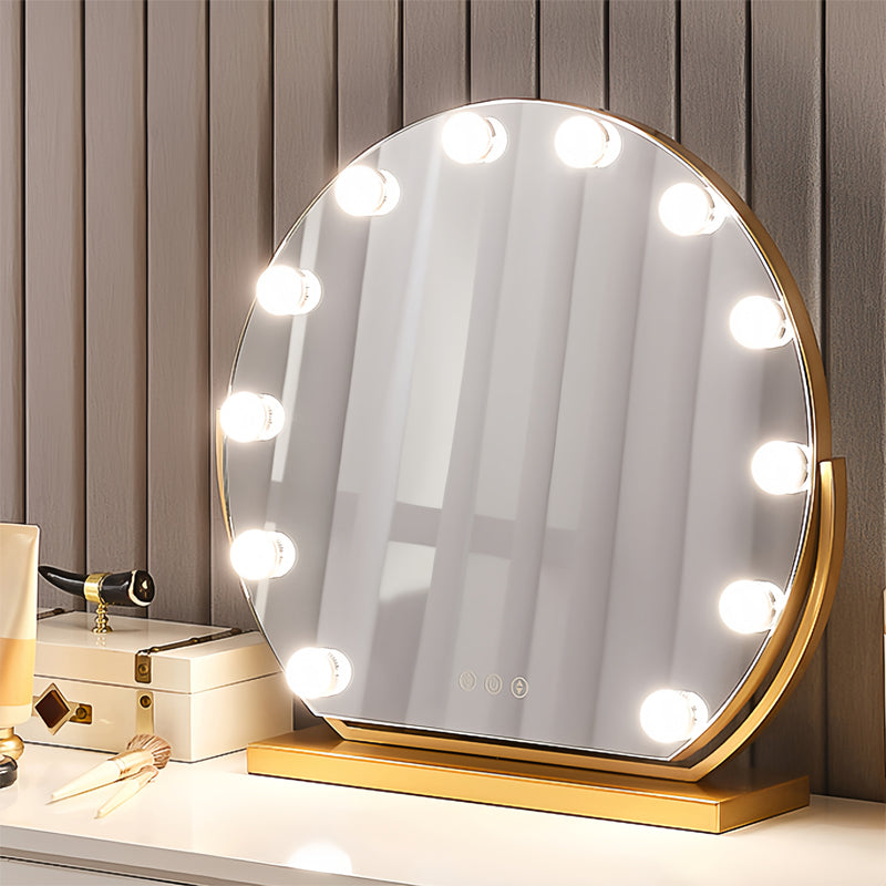 Round LED Hollywood Makeup Mirror