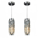 Modern Crystal Pendant Light Black/Gold/Chrome