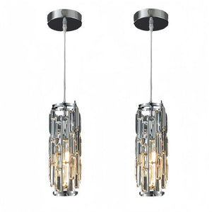 Modern Crystal Pendant Light Black/Gold/Chrome