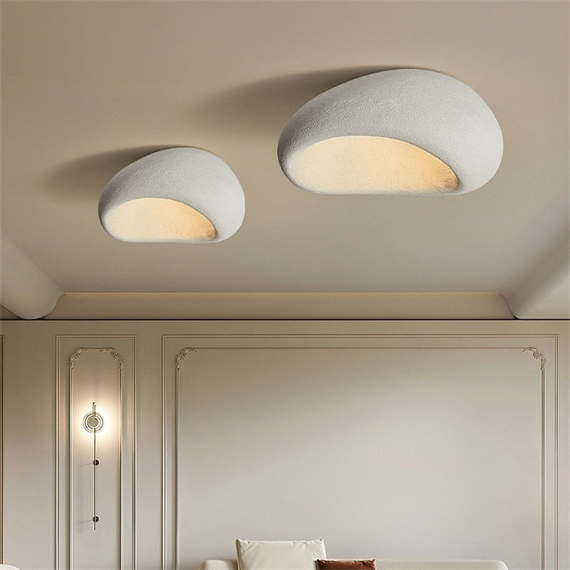 Modern Resin Ceiling Light Fixtures with 3-Color Lights