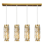 Modern Crystal Pendant Light Black/Gold/Chrome