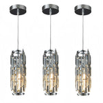 Modern Crystal Pendant Light Black/Gold/Chrome