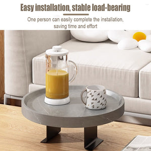 Adjustable Round Couch Arm Table