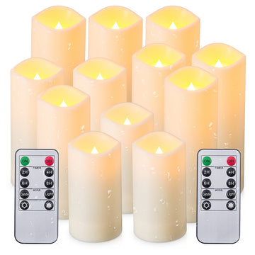 Set of 12 Flameless LED Candles