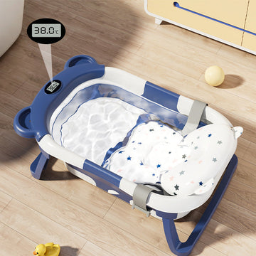 Foldable Baby Bathtub with Thermometer