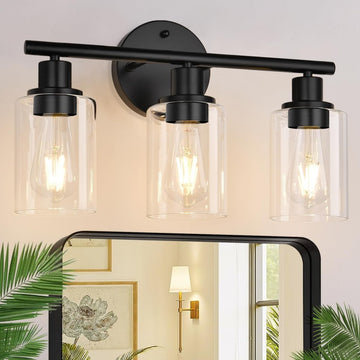 Black Retro Indoor Wall Lamp for Bedroom Vanity Mirror