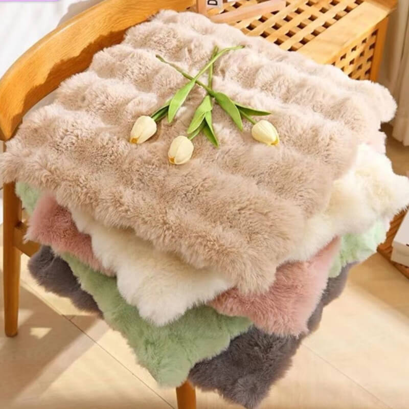 Anti-slip Faux Fur Chair Cushions