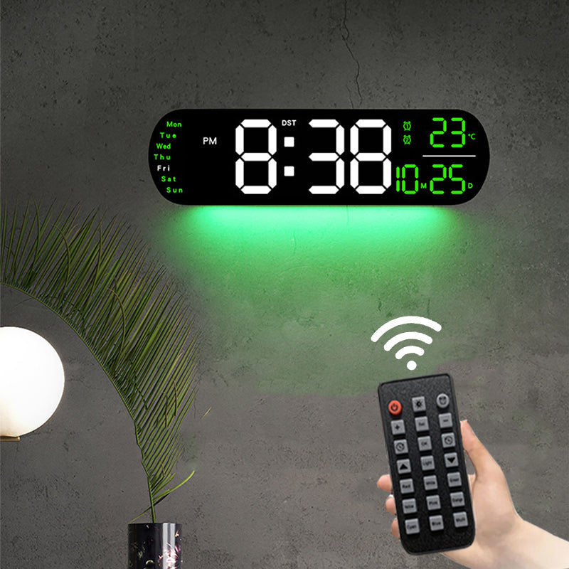 14in Large Digital Wall Clock with Remote Control