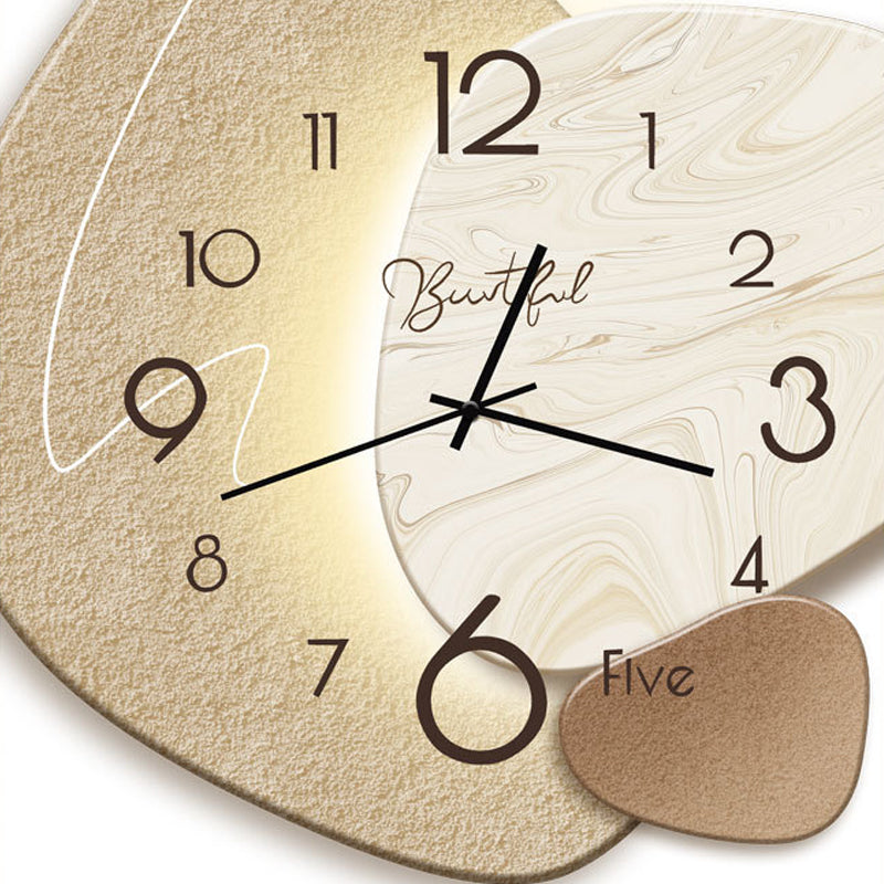 Lrregular Round Creative Wall Clock