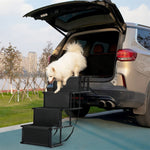 4-Level Foldable Metal Dog Steps for Car