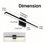 Modern Black LED Bathroom Vanity Lights