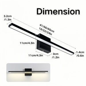 Modern Black LED Bathroom Vanity Lights