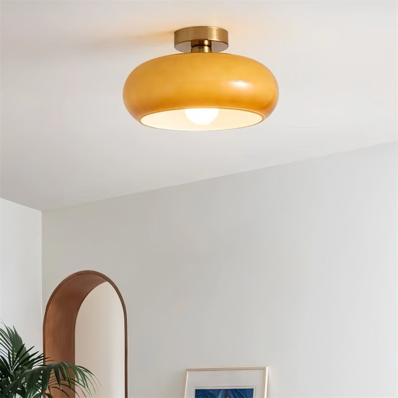 Mid-Century Semi Flush Mount Ceiling Light