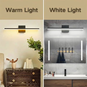 Modern Black LED Bathroom Vanity Lights