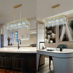 Farmhouse Crystal Pendant Lighting for Dining Room