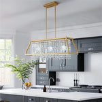 Farmhouse Crystal Pendant Lighting for Dining Room