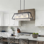 Farmhouse Crystal Pendant Lighting for Dining Room