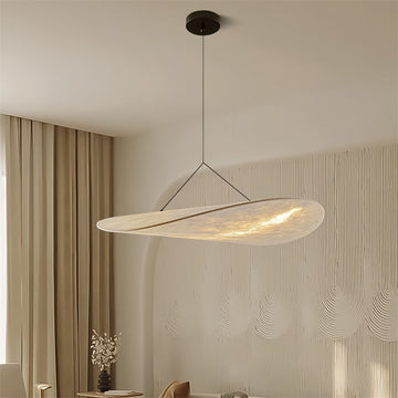 Boho Chic Pendant Light with Fabric Shade