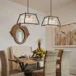 Farmhouse Crystal Pendant Lighting for Dining Room