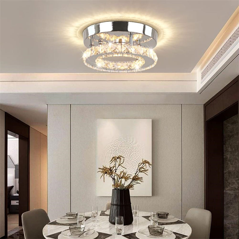 Dimmable LED Crystal Ceiling Lights