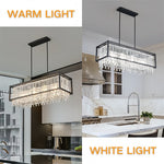 Farmhouse Crystal Pendant Lighting for Dining Room