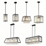 Farmhouse Crystal Pendant Lighting for Dining Room