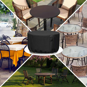 Round Garden Furniture Cover with Air Vent