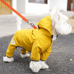 Dog Raincoat with Hood & Reflective Strap