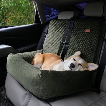 Large Dog Car Seat with Two Safety Buckles