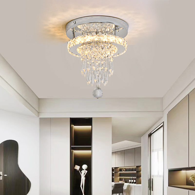 Modern Dimmable LED Crystal Ceiling Lights