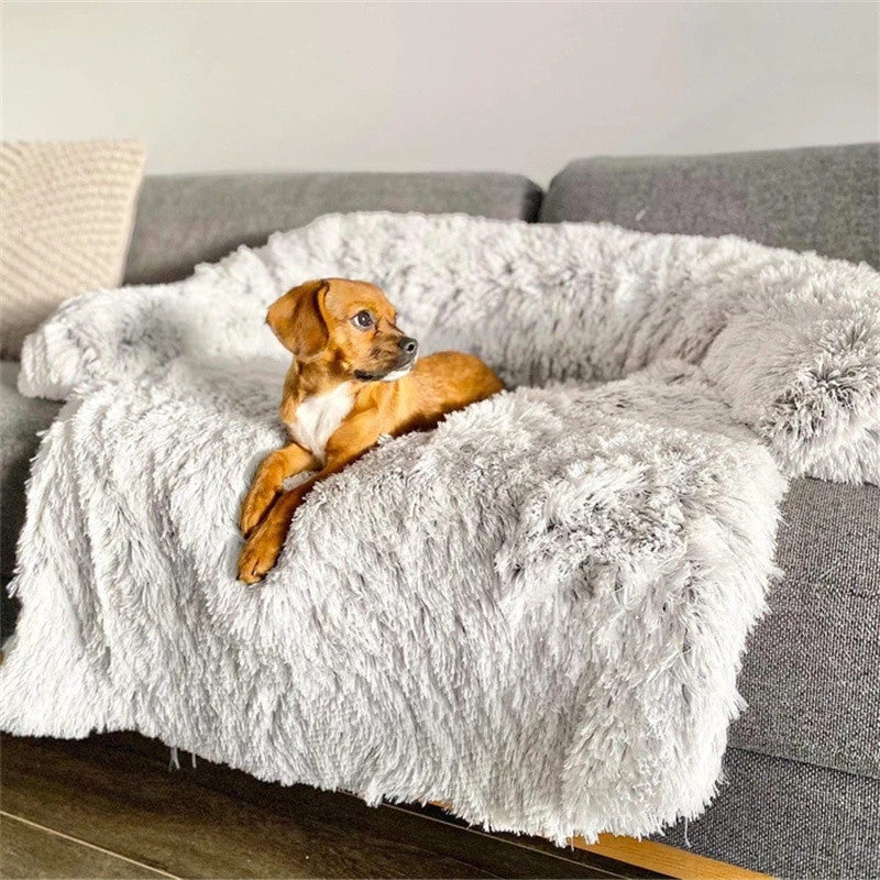 Calming Sofa Dog Bed with Removable Washable Cover