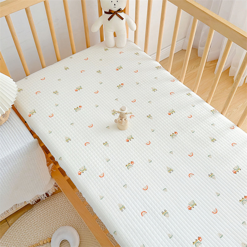 Soft Cotton Cot Fitted Sheets with Elastic Band