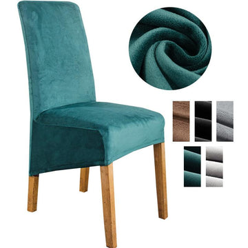 Stretch Velvet XL Size Dining Chair Covers