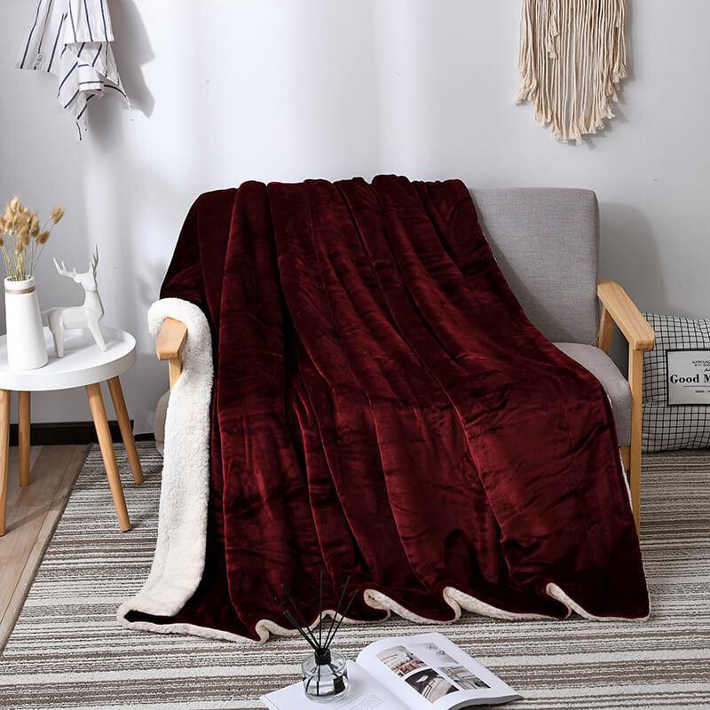 Comfy Sherpa Throw Blanket