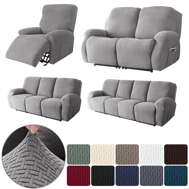 1/2/3/4 Seater Polar Fleece Recliner Chair Covers