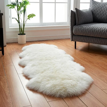 Faux Fur Sheepskin Area Rug for Living Room