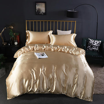 Silk Bed Sheets Set Full Size