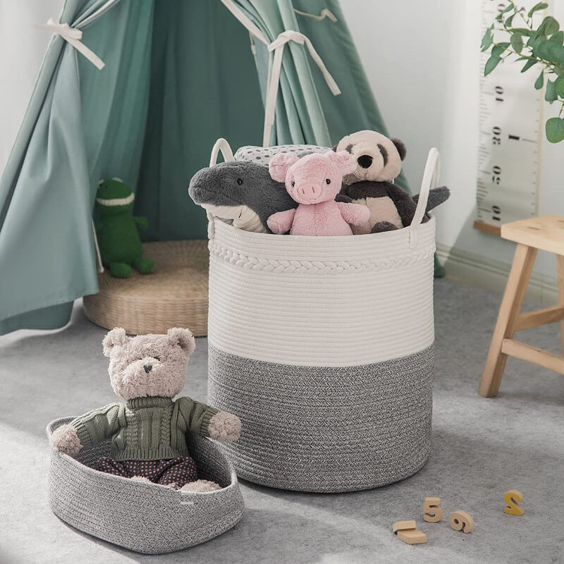 Large Cotton Rope Woven Laundry Basket