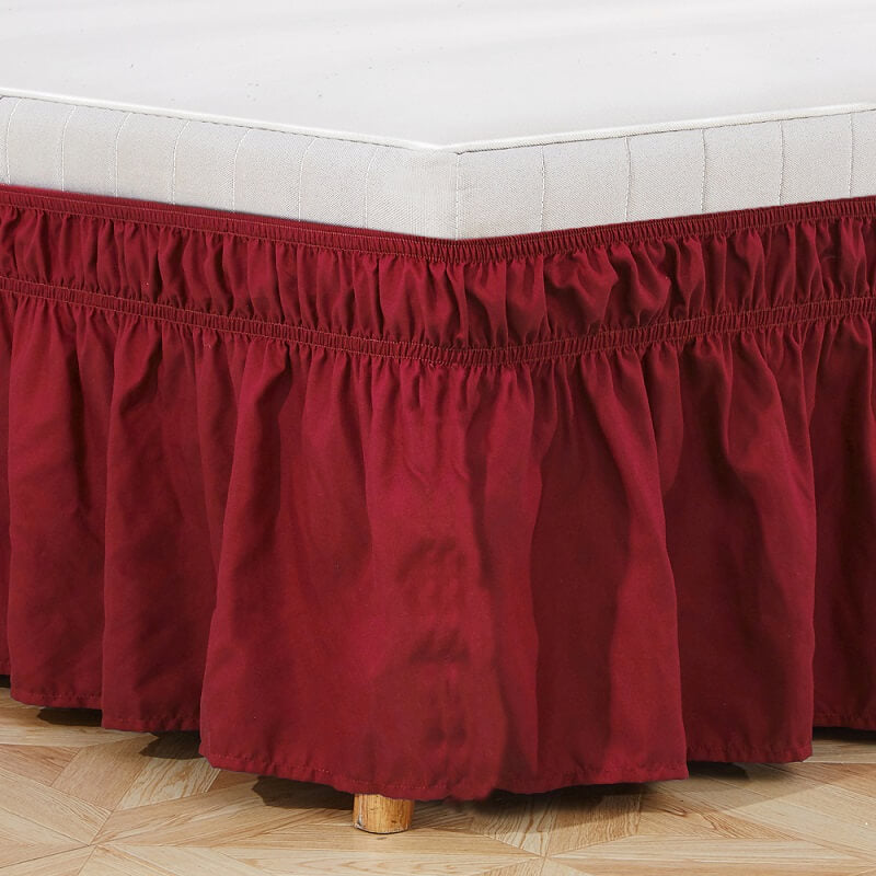 Wrap Around Ruffled Bed Skirts 15 Inch Drop