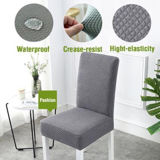 Waterproof Stretch Magic Easy Fit Dining Room Chair Covers