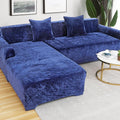 Thick Velvet Plush Sectional Corner Sofa Covers