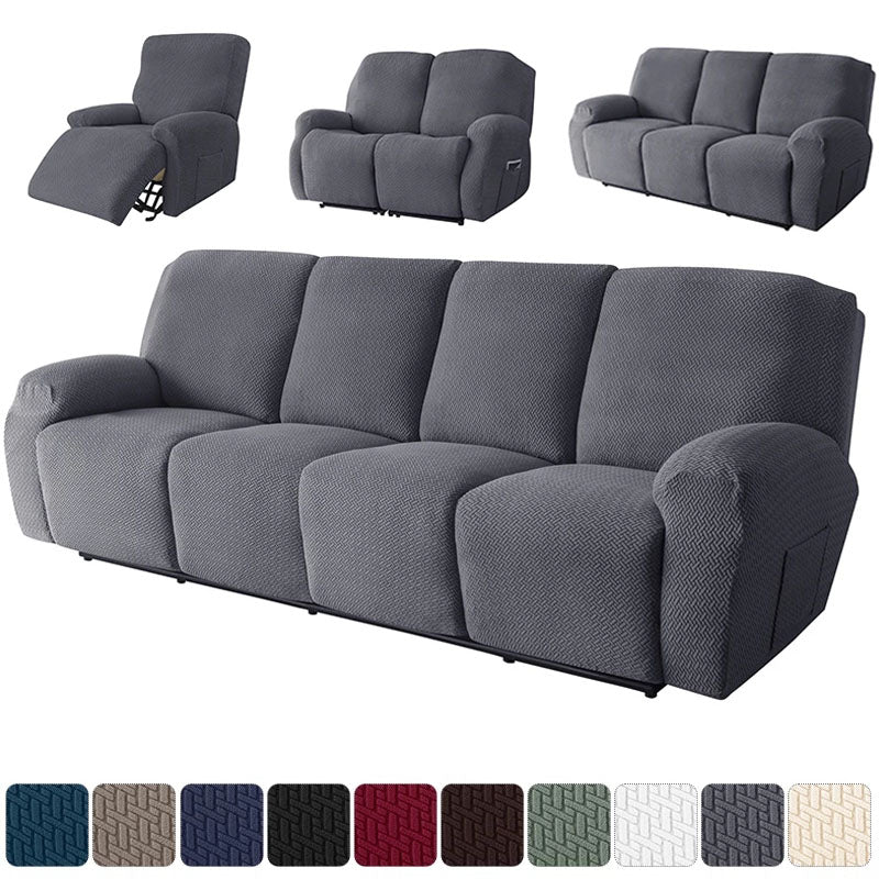 1/2/3/4 Seater Polar Fleece Recliner Chair Covers