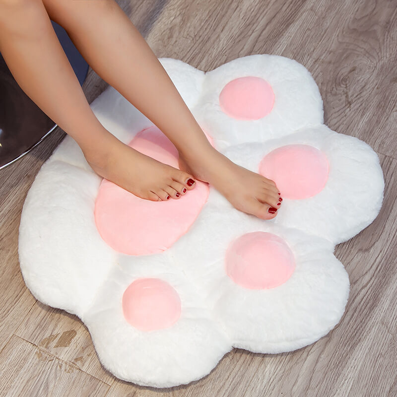 Plush Cat Paw Chair Cushion